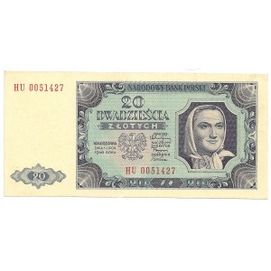 PRL, 20 złotych 1948 Ser. HU