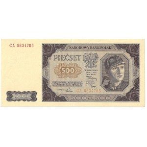 PRL, 500 złotych 1948 ser. CA