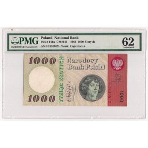 PRL, 1000 złotych 1965 Ser. F - PMG 62