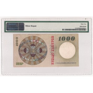 PRL, 1000 złotych 1965 Ser. F - PMG 62