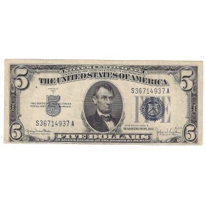 USA, 5 dolarów 1934