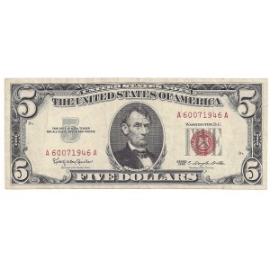 USA, 5 dollars 1963