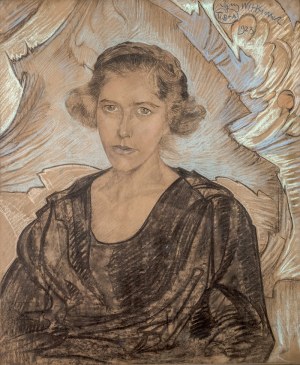 Stanisław I. Witkiewicz (1885 Warszawa - 1939 Jeziory na Polesiu), Portret kobiety, 1923