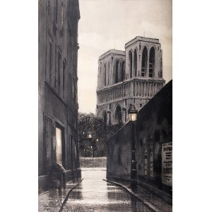 Odo Dobrowolski (1883 Czerniowice – 1917 Kijów), Nokturn Paryski. Widok na Notre Dame, 1911 r.
