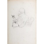 Stanisław Chlebowski (1835 Pokutyńce na Podolu - 1884 Kowanówko k. Poznania), Artysta przy pracy (praca dwustronna)