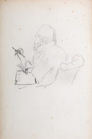 Stanisław Chlebowski (1835 Pokutyńce na Podolu - 1884 Kowanówko k. Poznania), Artysta przy pracy (praca dwustronna)