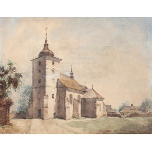 Walery Eljasz-Radzikowski (1841 Kraków – 1905 tamże), Kościół w Skawinie, 1867 r.