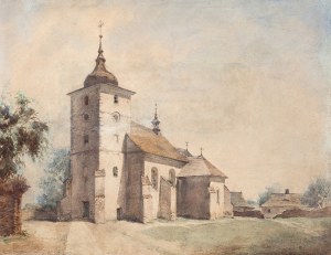 Walery Eljasz-Radzikowski (1841 Kraków – 1905 tamże), Kościół w Skawinie, 1867 r.