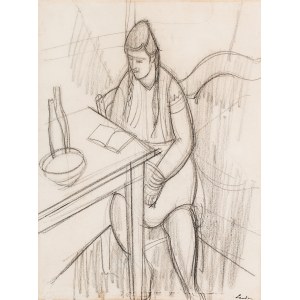 Zygmunt Landau (1898 Łódż - 1962 Tel Aviv), Kobieta przy stole