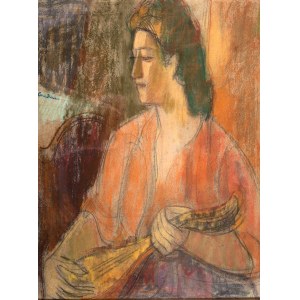 Zygmunt Landau (1898 Łódż - 1962 Tel Aviv), Kobieta z mandoliną