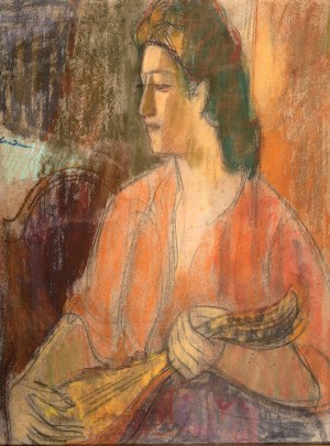 Zygmunt Landau (1898 Łódż - 1962 Tel Aviv), Kobieta z mandoliną