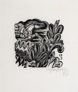 Stefan Mrożewski (1894 Częstochowa –1975 w Walnut Creek), Kompozycja z koniem, 1947 r.