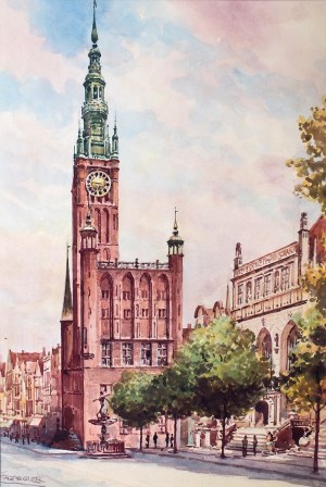 Walter Ziegler (1859 Deffernik-1932 Ach), Widok Starego Miasta Gdańsk