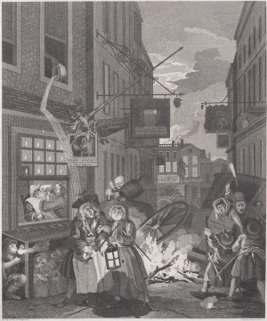 William Hogarth (1697 - 1764), Thomas Cook (ok. 1744-1818), Noc, 1798