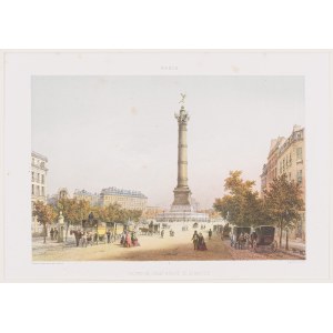 Jules Arnout (1814 - 1868), Kolumna Lipcowa i Plac Bastylii, Paryż, 1850 -1860