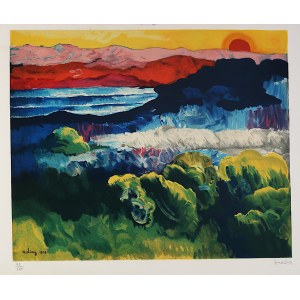 Mojżesz Kisling (1891 - 1953), Pejzaż - zachód słońca