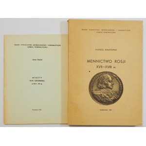 Zestaw literatury numizmatycznej – mennictwo Rosji i Rusi (szt. 2)