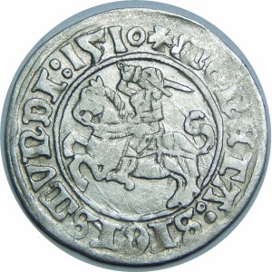 Zygmunt I Stary, Półgrosz 1510, Wilno – małe zero w dacie