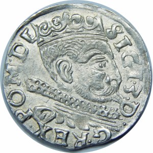 Zygmunt III Waza, Trojak 1598, Wschowa – F – nieopisana odmiana