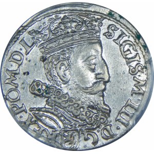 Zygmunt III Waza, Trojak 1601, Kraków – głowa w prawo