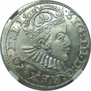 Zygmunt III Waza, Trojak 1588, Ryga – małe popiersie – piękna