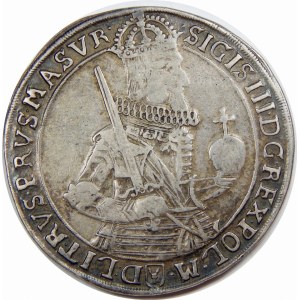 Zygmunt III Waza, Talar 1630, Bydgoszcz – wąskie popiersie – bez kokardy – NEG