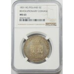 Powstanie Listopadowe, 5 złotych 1831 – piękna