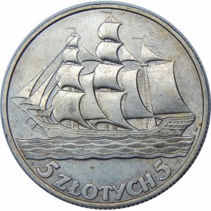 5 złotych Żaglowiec 1936