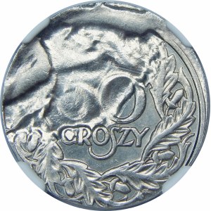 DESTRUKT 50 groszy 1923