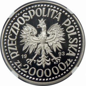 PRÓBA NIKIEL 200000 Złotych Jagiellończyk 1993