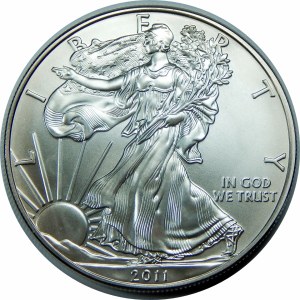 1 $ LIBERTY 2011 oryginalna tuba mennicza, łącznie 20 uncji czystego srebra