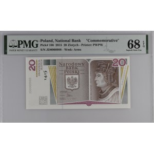 20 złotych 2015 Jan Długosz - JD0000988 - niski numer