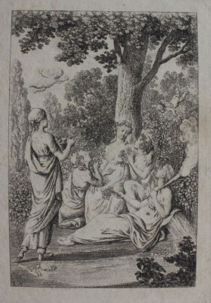 Daniel M.Chodowiecki(1726-1801) Dwie kompozycje:, Scena mitologiczna