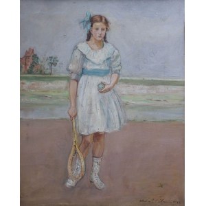 Wlastimil Hofman (1881-1970), Młoda tenisistka (1918)