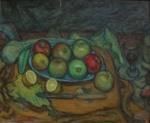 Sam (Samuel) Ostrowsky(1885/6-1946), Martwa natura z jabłkami