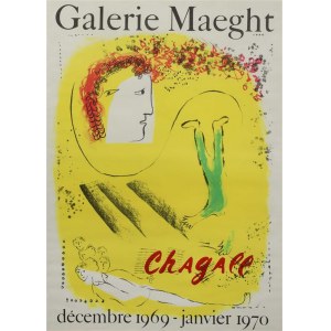 Marc Chagall (1887-1985), Żółte tło - Plakat Galerie Maeght, 1967-1970