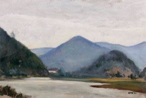 Aneri Irena Weissowa (1888-1981), Pejzaż górski z rzeką