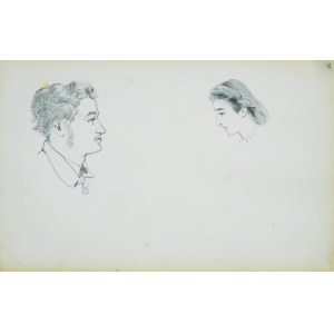 Stanisław Chlebowski (1835-1884), Szkice głowy mężczyzny i kobiety