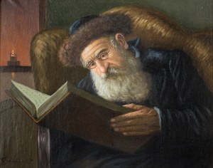 Konstanty Szewczenko (1910 Warszawa-1991 tamże), Rabin czytający księgę