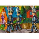 Paweł Wróbel (1913 Katowice-Szopienice-1984), Na pochód pierwszomajowy, 1976 r.