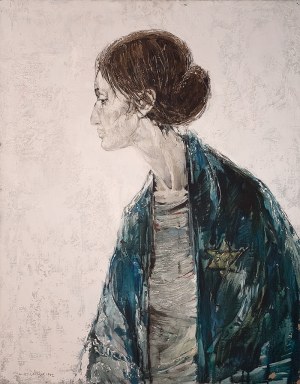 Maciej Lachur (1927 Zagórze – 2007 Otwock), Portret kobiety, 1972 r.