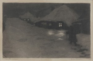 Zofia STANKIEWICZ (1862-1955), Wieczór zimowy