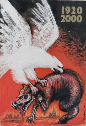 Bogdan WRÓBLEWSKI (1931-2017), 1920-2000 - Projekt plakatu z okazji 80. rocznicy Bitwy Warszawskiej, 2000