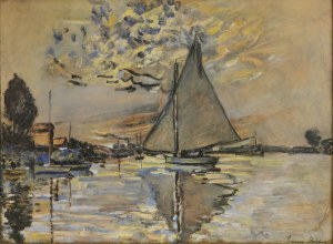 Simonne BUSSING (XX w.), Paysage d’apres Renoir