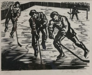 Stefania  DRETLERE-FLIN (1909-1994), Hokej, 1949