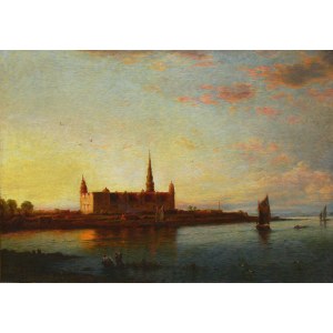 Artysta nieokreślony (XIX/XX w.), Widok na Zamek Kronborg w Danii