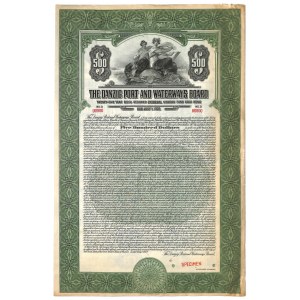 Gdańsk, The Danzig Port and Waterways Board, $ 500 1927 WZÓR #00000 - RZADKOŚĆ