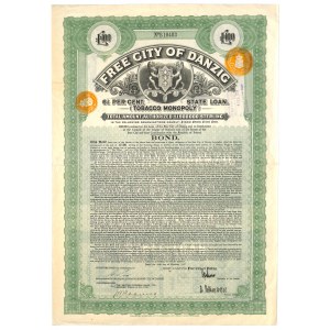Gdańsk, Tobacco Monopoly, 100 funtów 1927