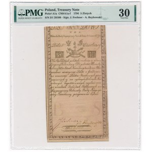 5 złotych 1794 - N.D.1 - PMG 30