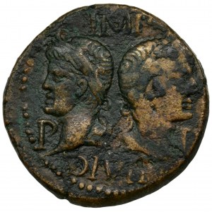 Roman Provincial, Gaul, Nemausus, Marcus Agrippa and Augustus, As